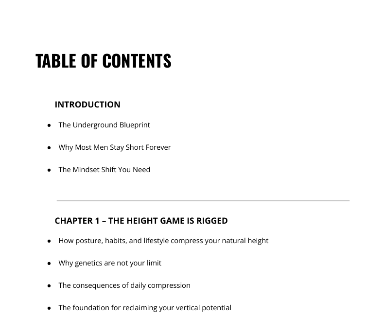 HEIGHT HACKED: THE UNDERGROUND MANUAL FOR MAXIMUM HEIGHT AND PRESENCE