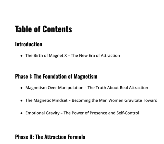 MAGNETX:ATTRACTION PROTOCOL- DECODE THE FORMULA TO MODERN DATING,DESIRE AND INFLUENCE